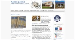 Desktop Screenshot of maison-passive.fr